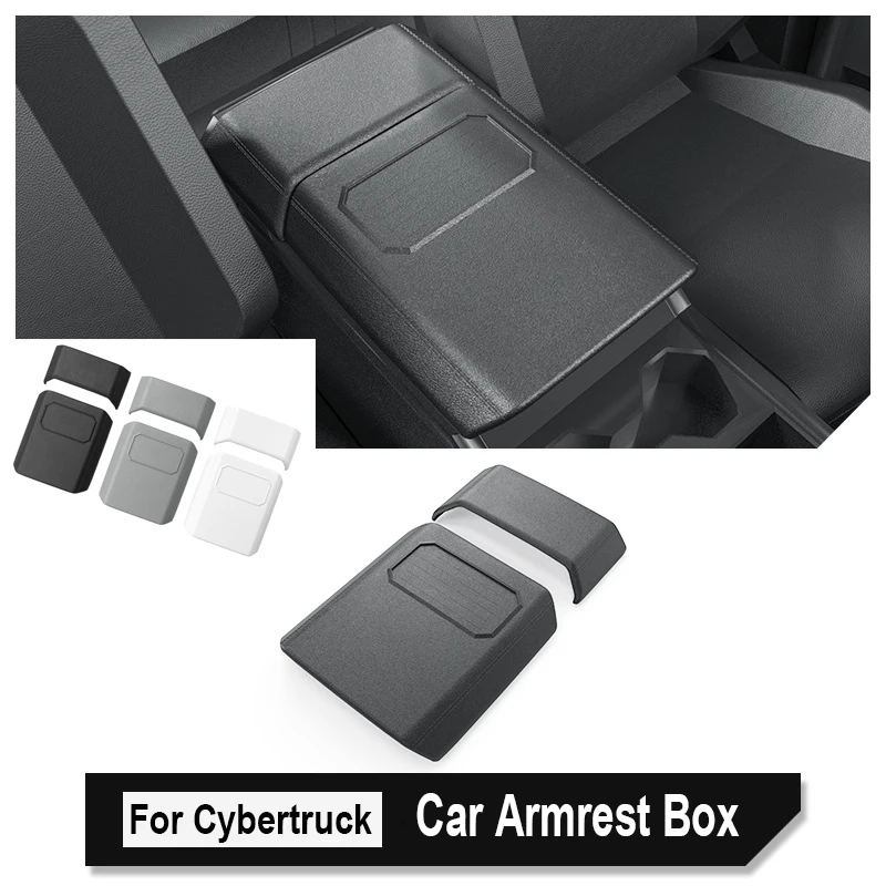 Tesla Cybertruck 2024-2025 용 자동차 팔걸이 상자 센터 콘솔 자동차 팔걸이 쿠션 TPE 자동차 팔걸이 패드 커버 Accessorie 교체