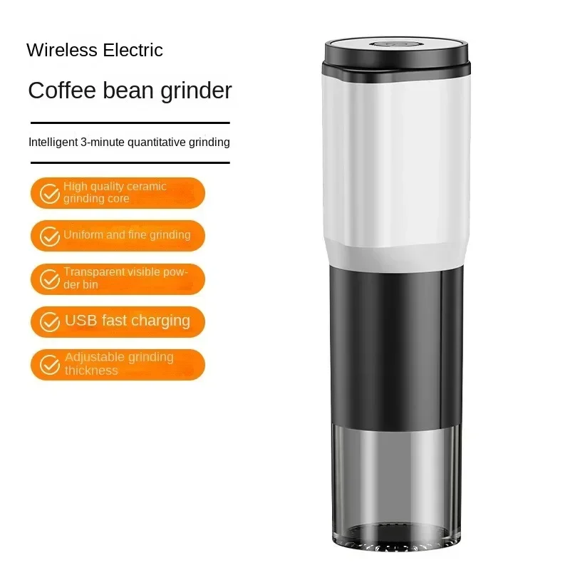 Portable Coffee Machine for Car & Home Wireless Electric Coffee Grinder Coffee Bean Grinder for Travel Kitchen Outdoor Office