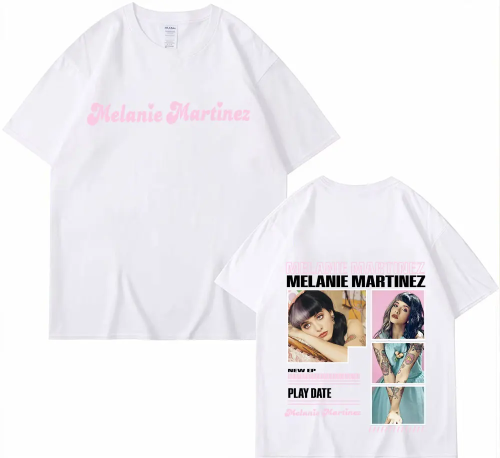 المغني ميلاني مارتينيز ألبوم 2025 الجرافيك تي شيرت الرجال النساء خمر الصيف فن البوب موضة تي شيرت قصير الأكمام تي شيرت غير رسمي