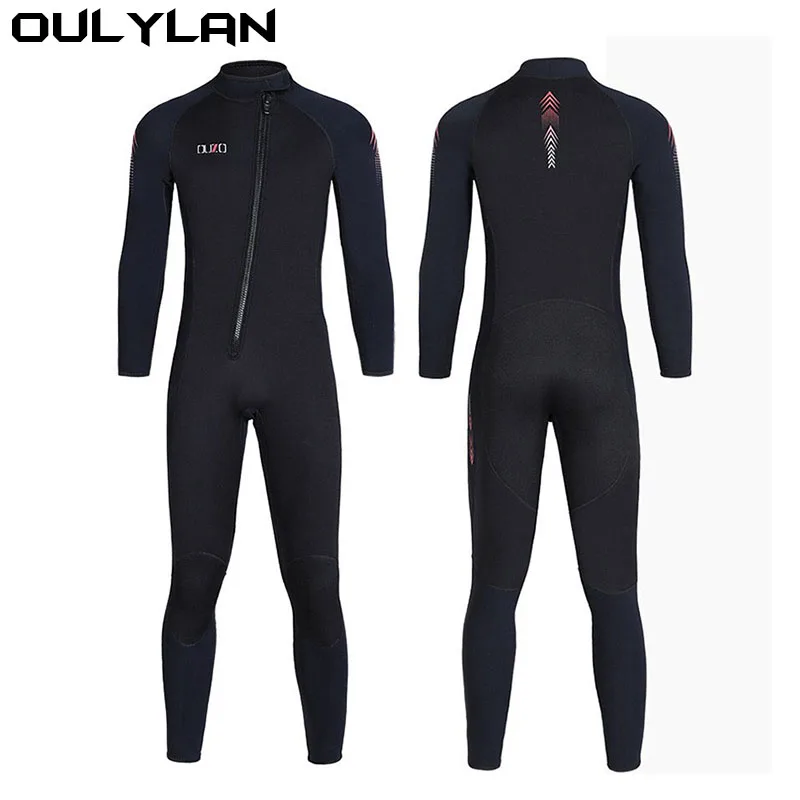 Oulylan 2024 Women Men High Elastic Surfing 3MM Neoprene Wetsuit Spearfishing Wetsuits One Piece Full Body Diving Suit Jumpsuit