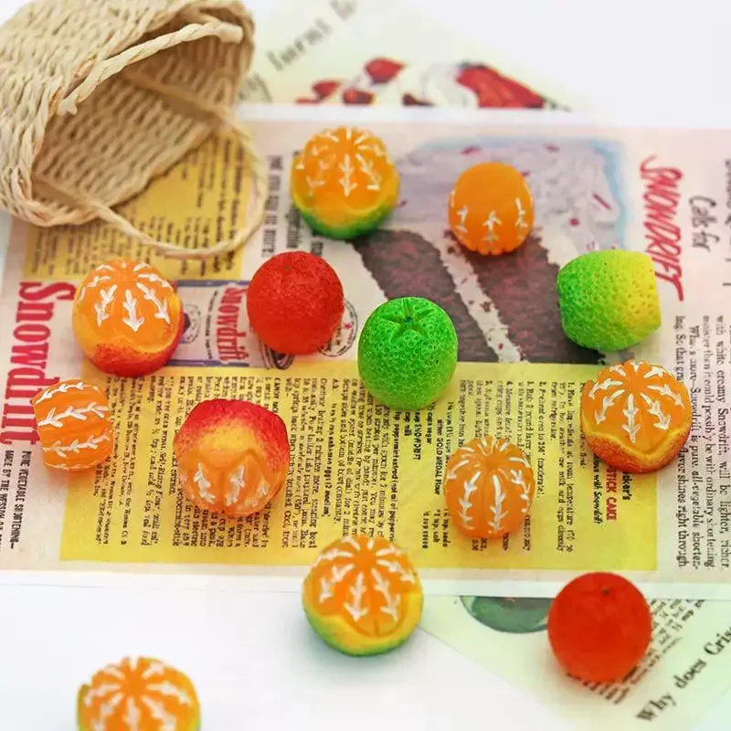 3Pcs Creative Cute Orange Refrigerator Magnet Kindergarten Teaching Office Home Decoration Fun Message Board