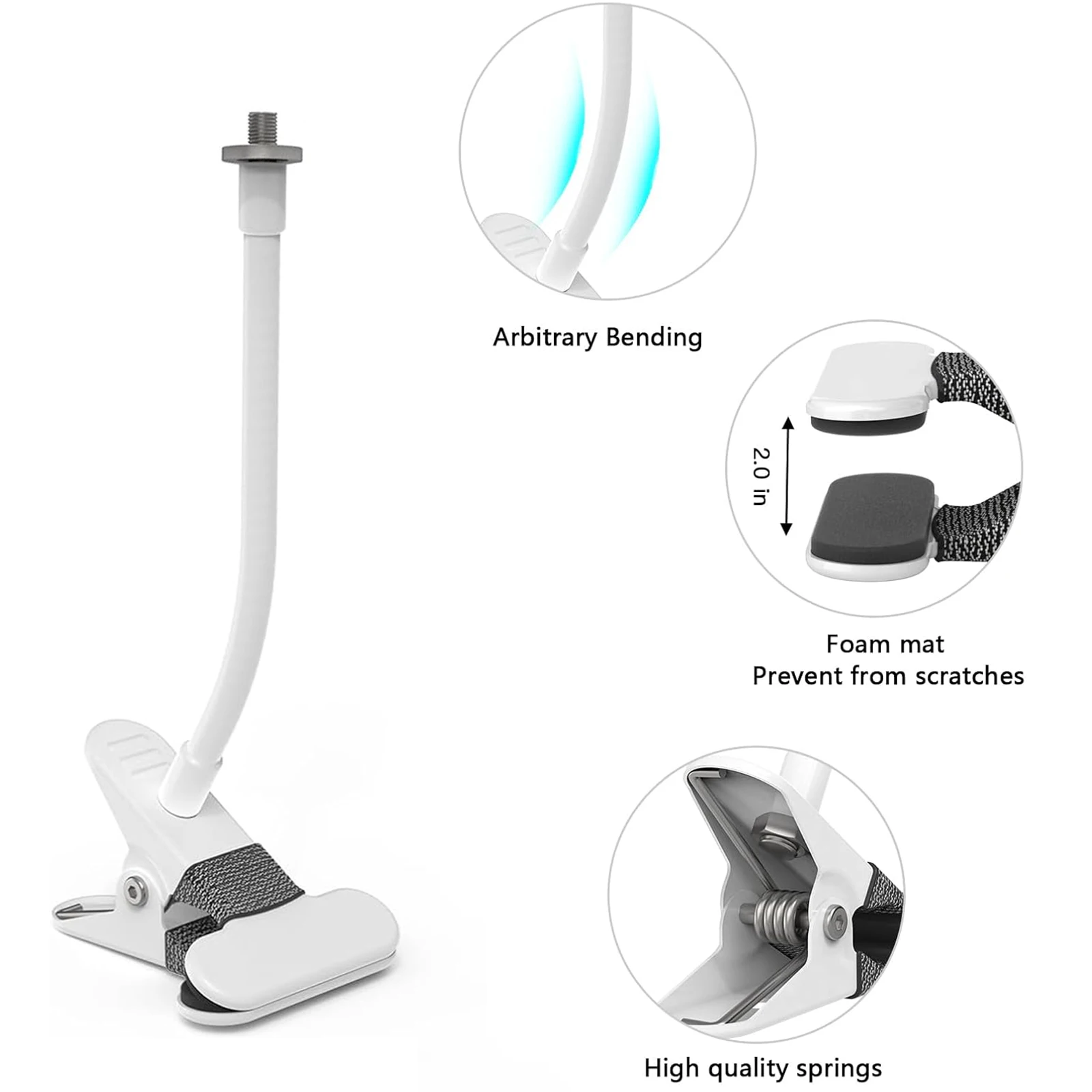 Гибкий поворотный зажим для внутренней камеры Tapo TC70, внутренней камеры Tapo C210/C220/C200, без винтового держателя кронштейна для сверла