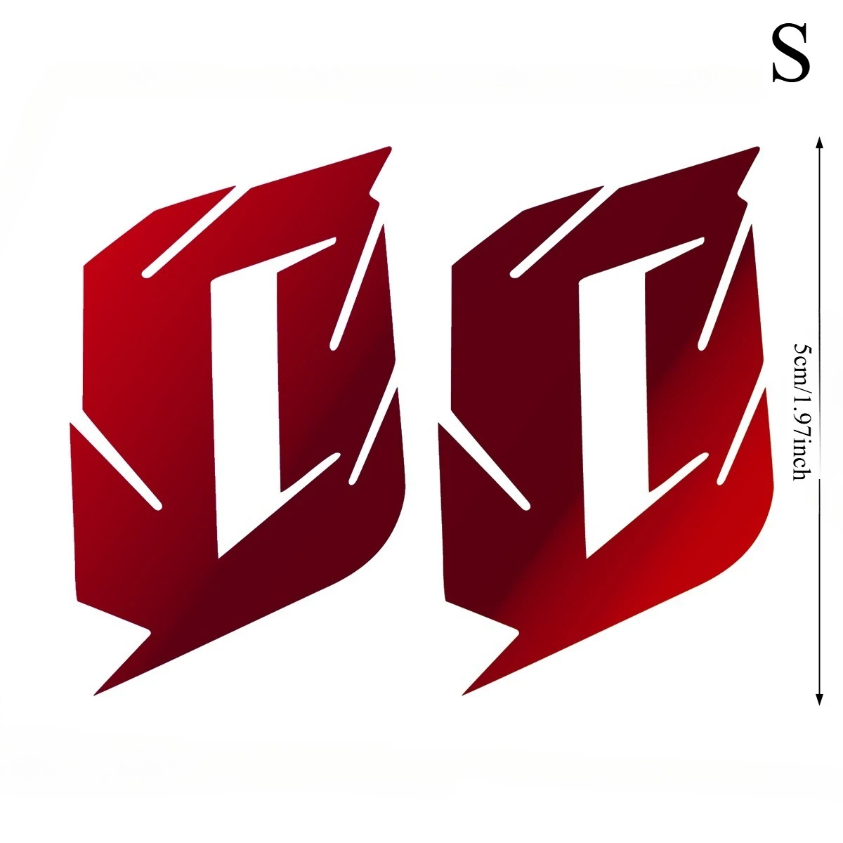 2Pcs Red Laser Racing Number 0‑9 Vinyl Decals, Waterproof for Motorcycle Windshield Fuel Tank Helmet Car Decor, Holiday Gift