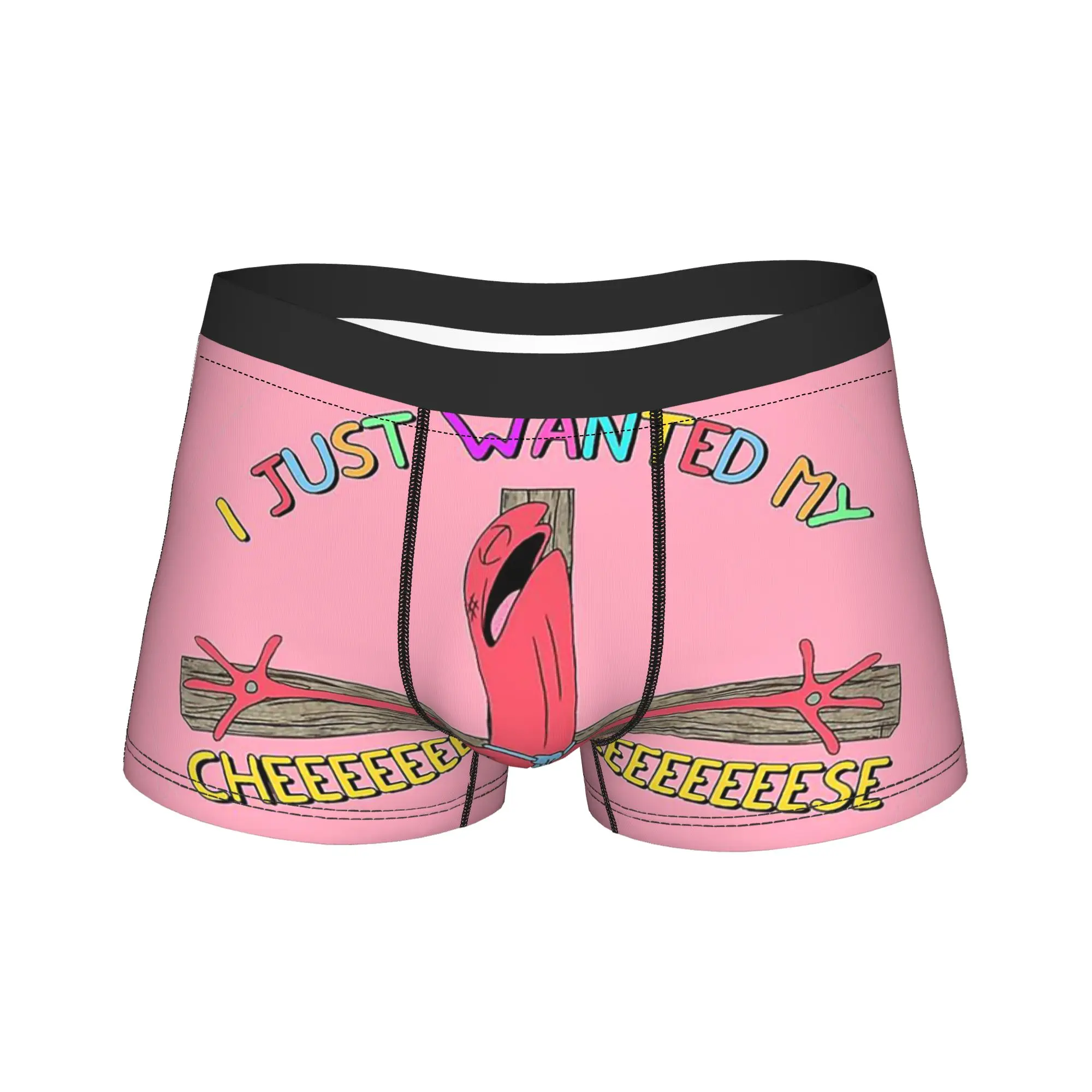 Printed Boxer Alan Smiling Friends I Just Wanted My Cheeeeese Shorts Panties Briefs Men Underwear Underpants for Homme S-XXL