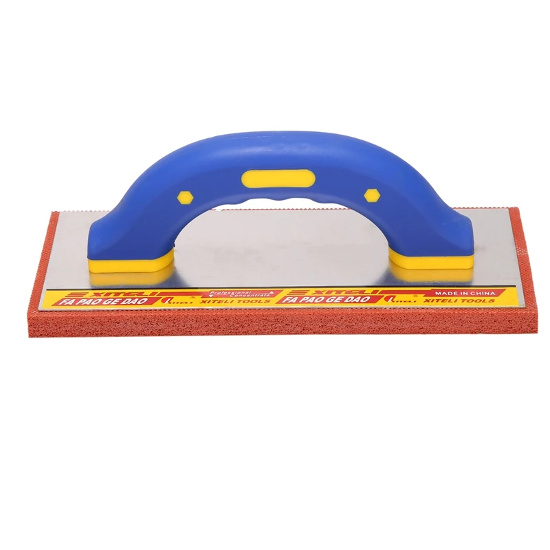 1 Rubber Foam Plastering Board, Hand-Held Tile Floor Grout, Floating Plastering Oil Skimming Mud Scraper Tiling Tool