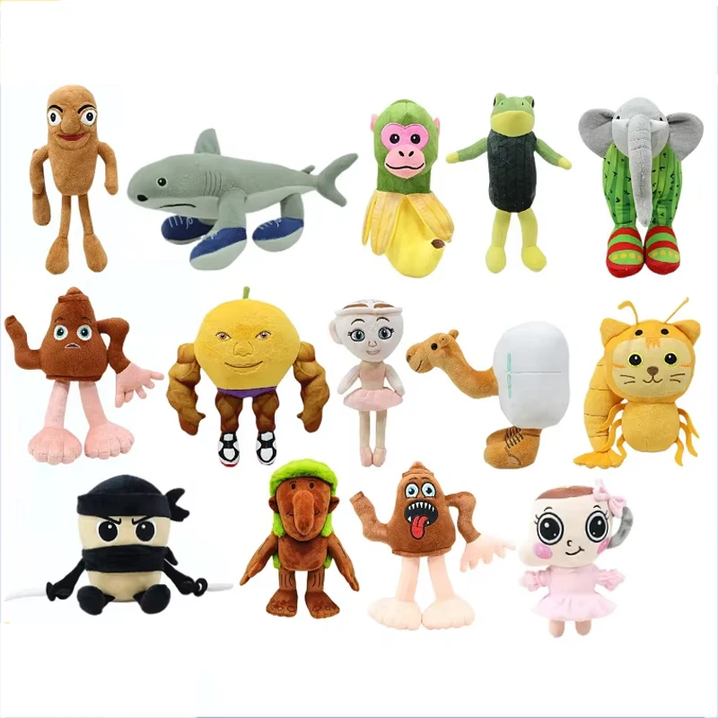 

New Tung Tung Tung Plush Ballerina Cappuccino Baby Doll Funny Glorbo Frutto Drillo Cartoon Soft Stuffed Animal Toy Kids Gifts