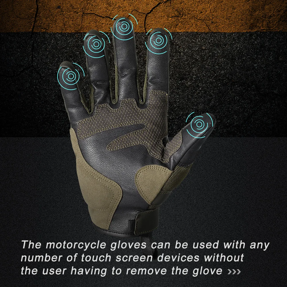 Tactical Touch Screen Full Finger Gloves Sports Combat Paintball Airsoft Hunting Shooting Cycling Anti-Skid Protective Gear Men