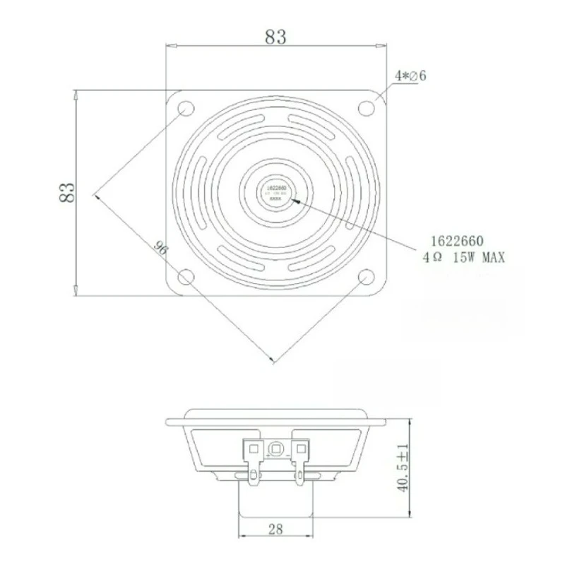 SOTAMIA 2 Stücke 3 Zoll Breitbandlautsprecher 4 Ohm 15 Watt 20 Kern HIFI Lautsprecher Aluminiumbecken Langhub Sound Musik Power Lautsprecher