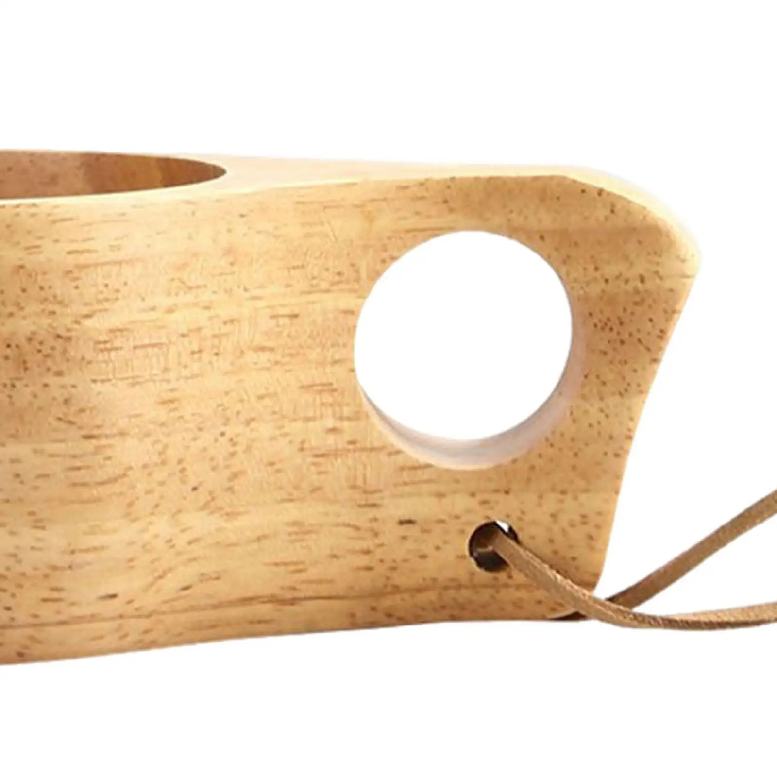 كوب حليب خشبي خفيف الوزن ومحمول للنزهات المنزلية الخارجية #5