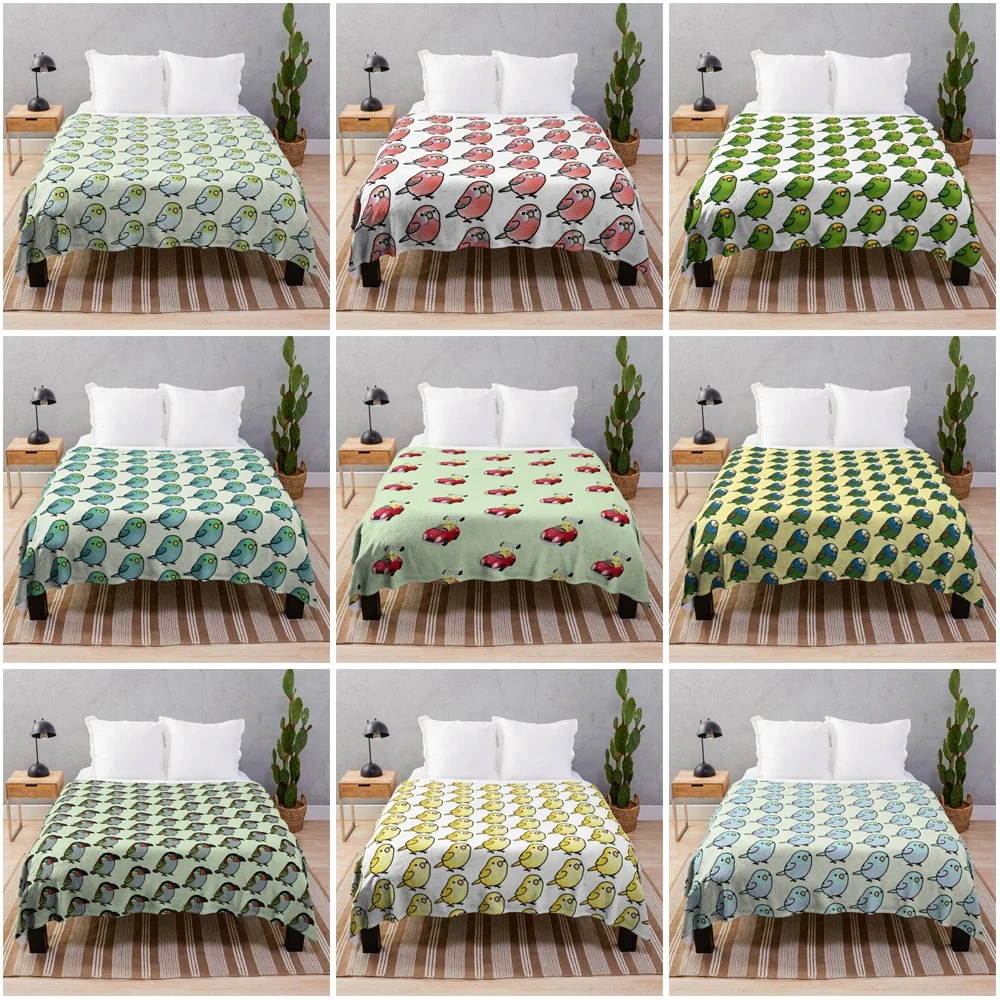 Cover blankets Sofa throw blanket coraline fleece blanket cooling blanket custom decorative bed blankets Plaid bird sauna Single