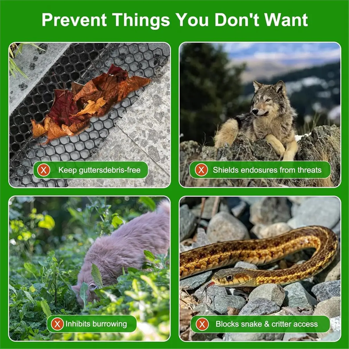 شبكة سلكية بلاستيكية للدجاج - 19.6 بوصة × 10 أقدام، سياج شبكي سلكي بلاستيكي للكلاب والقطط وشبكة حديقة الدواجن وحاجز الحيوانات
