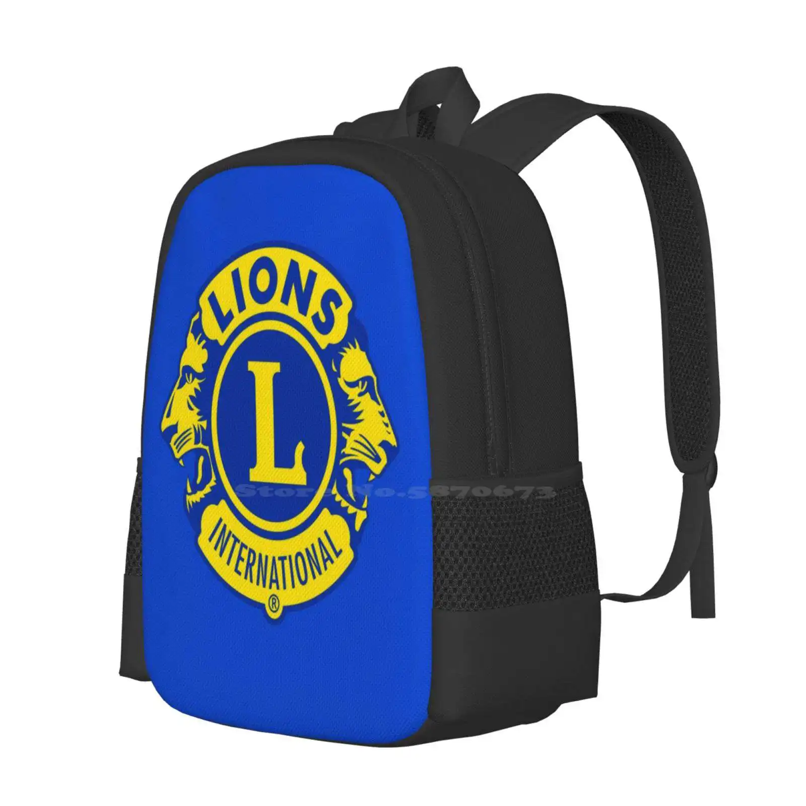 Löwen clubs internat ional große Kapazität Schul rucksack Laptop taschen Löwen clubs internat ionaler Löwen club internat ional