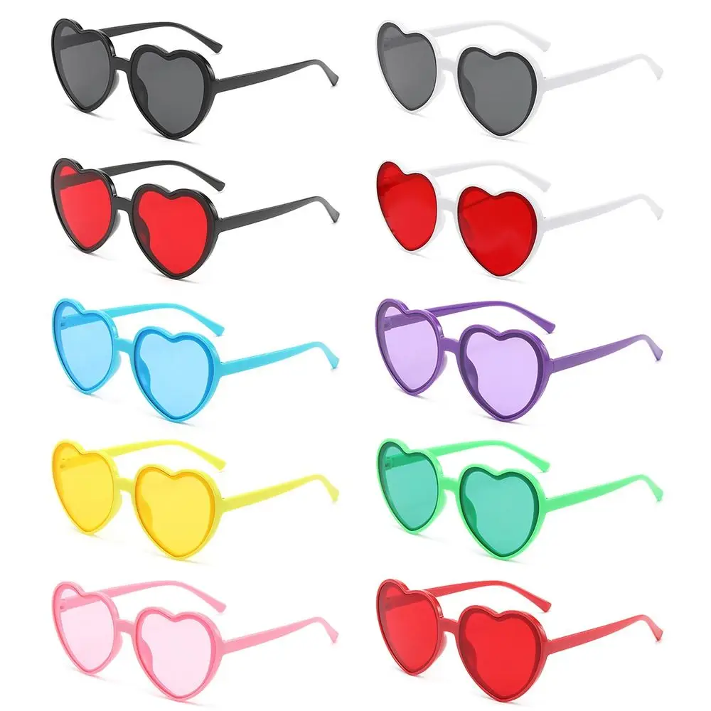 

UV400 Protection Heart-Shaped Sunglasses Fashion Cosplay Halloween Party Glasses Summer Heart Sunglasses for Women