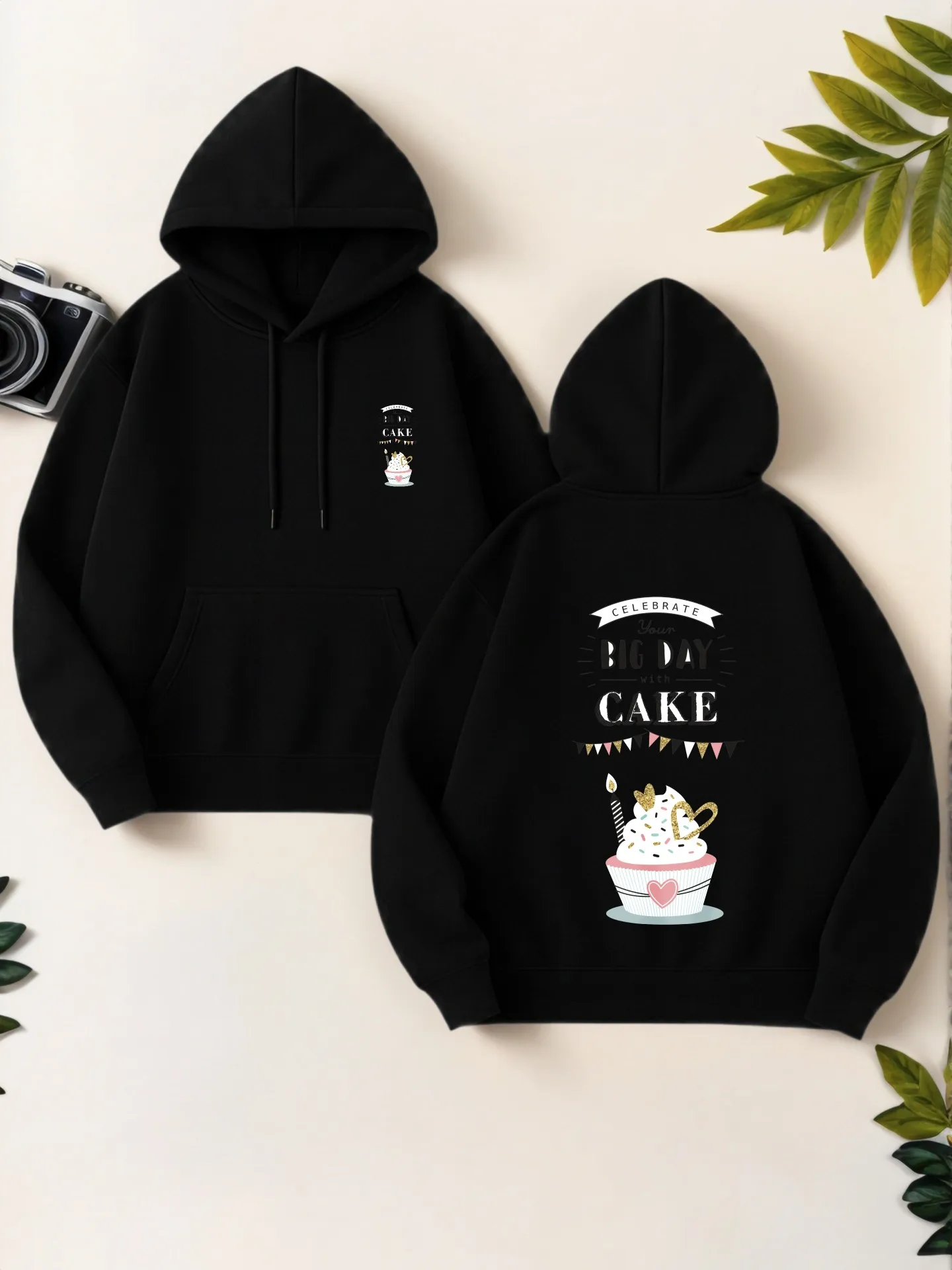 

Graphic Hoodie Women, Cute Print, Casual Aesthetic, Soft Fabric, Casual Everyday Wear, For Young Men