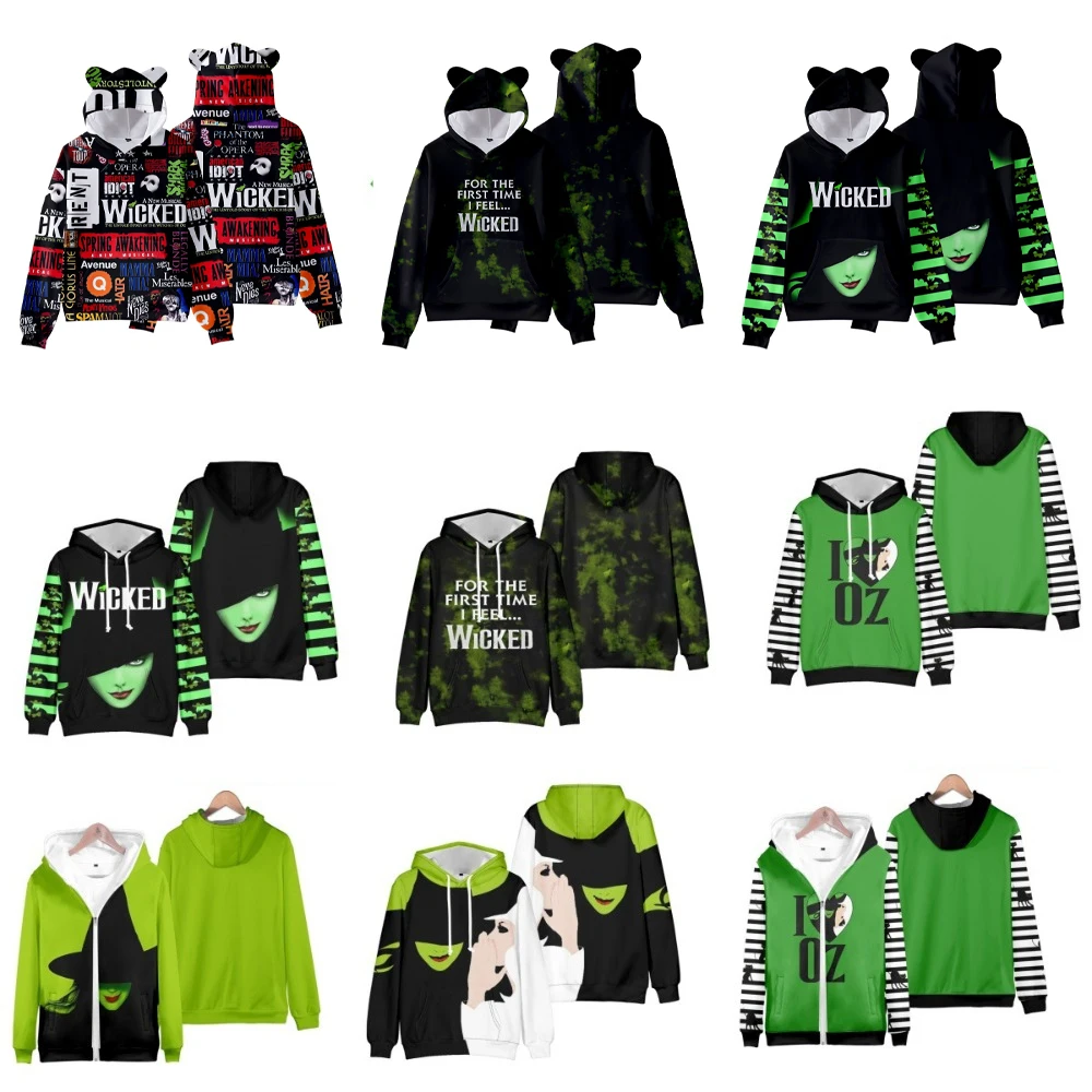 Film Musical böse Cosplay Kostüm Verkleidung Hoodies Erwachsenen Kinder Pullover Halloween Karneval Party Performance Kleidung Rollenspiel