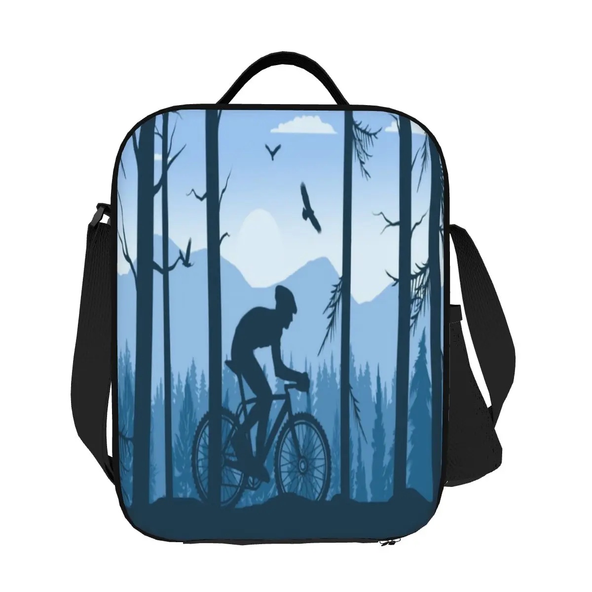 

Изготовленная на заказ сумка для обеда на горном велосипеде MTB для мужчин и женщин, термохолодильник, изолированные ланч-боксы для школьников