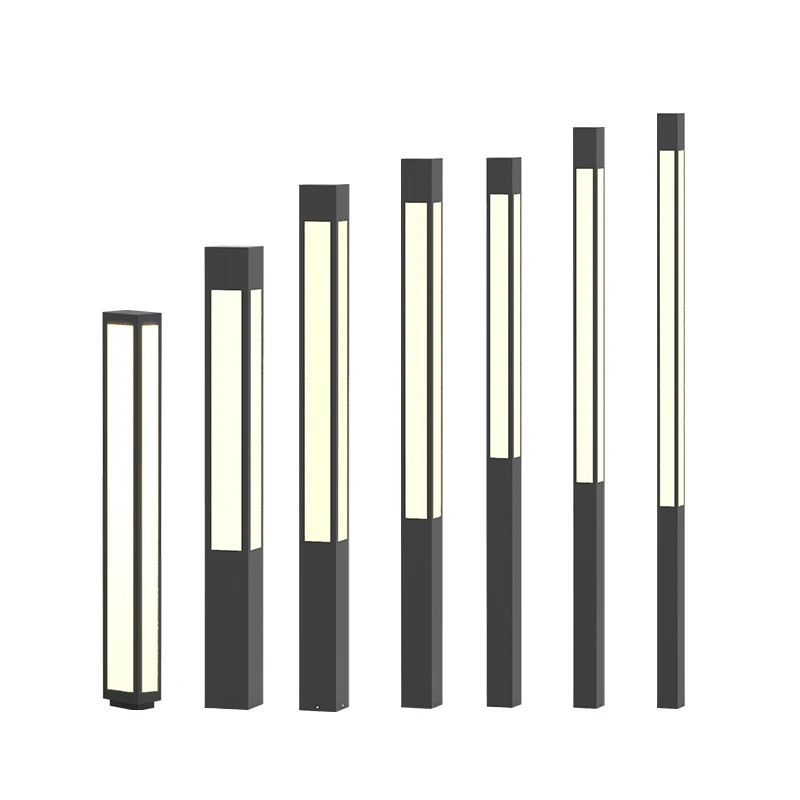 Hepu Outdoor Simple Landscape Lighting IP65 Villa Community High Pole Road Lamp 2M Model Solar Power Led Garden Light