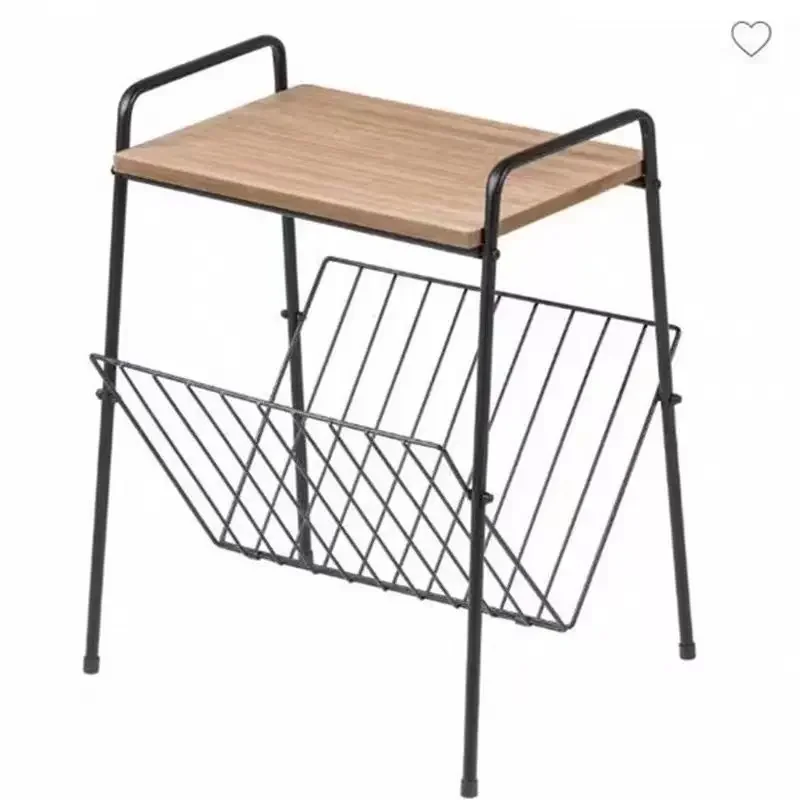 Wrought iron bedside table simple modern sofa corner few small apartment coffee table simple bedroom bedside table rack