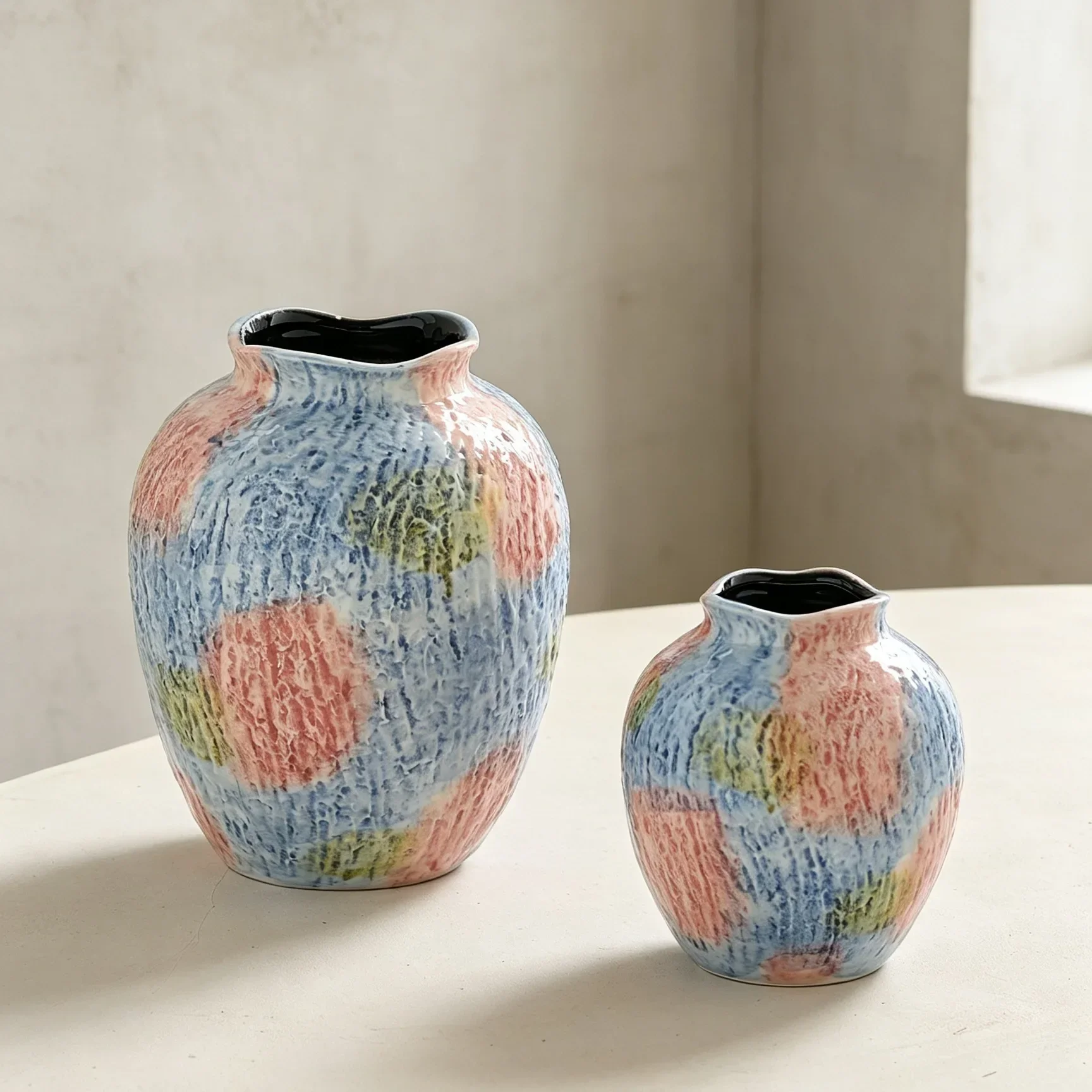 Ceramic Vase Hand-painted Patterns Floral Arrangement Flowerpot Flower Vases Hydroponic Home Decoration Accessories
