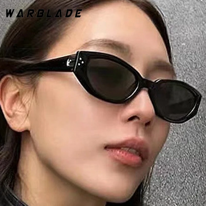 

Luxury Brand Small Oval Frame Women's Sunglasses Rice Nail Design Men Sunglass Outdoor Travel Driving Female Shades UV400 Lentes