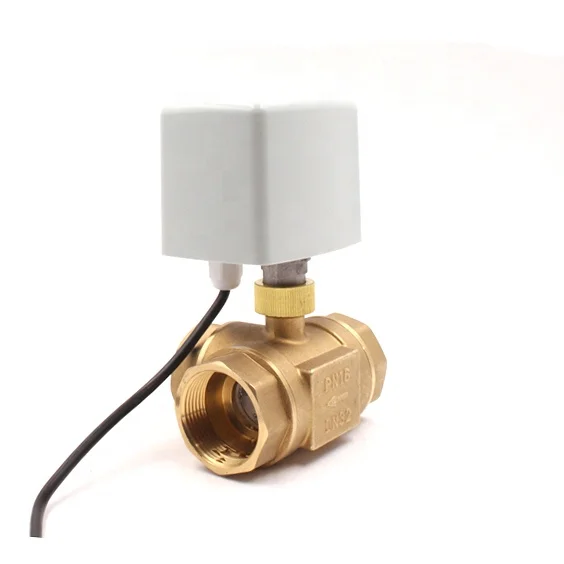 DN15 DN20 DN25 DN32 DN40 DN50 Electric Ball Valve for HVAC FCU  Flow Control Valve 3-way Motorized Valve