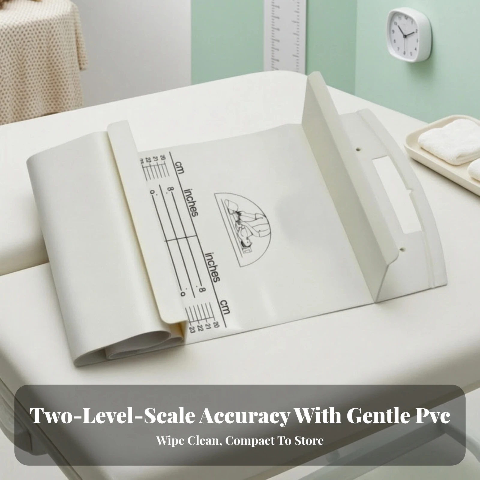 pvc-infant-length-measuring-mat-lightweight-infant-measuring-mat-with-sliding-foot-board-soft-grow-height-chart-washable