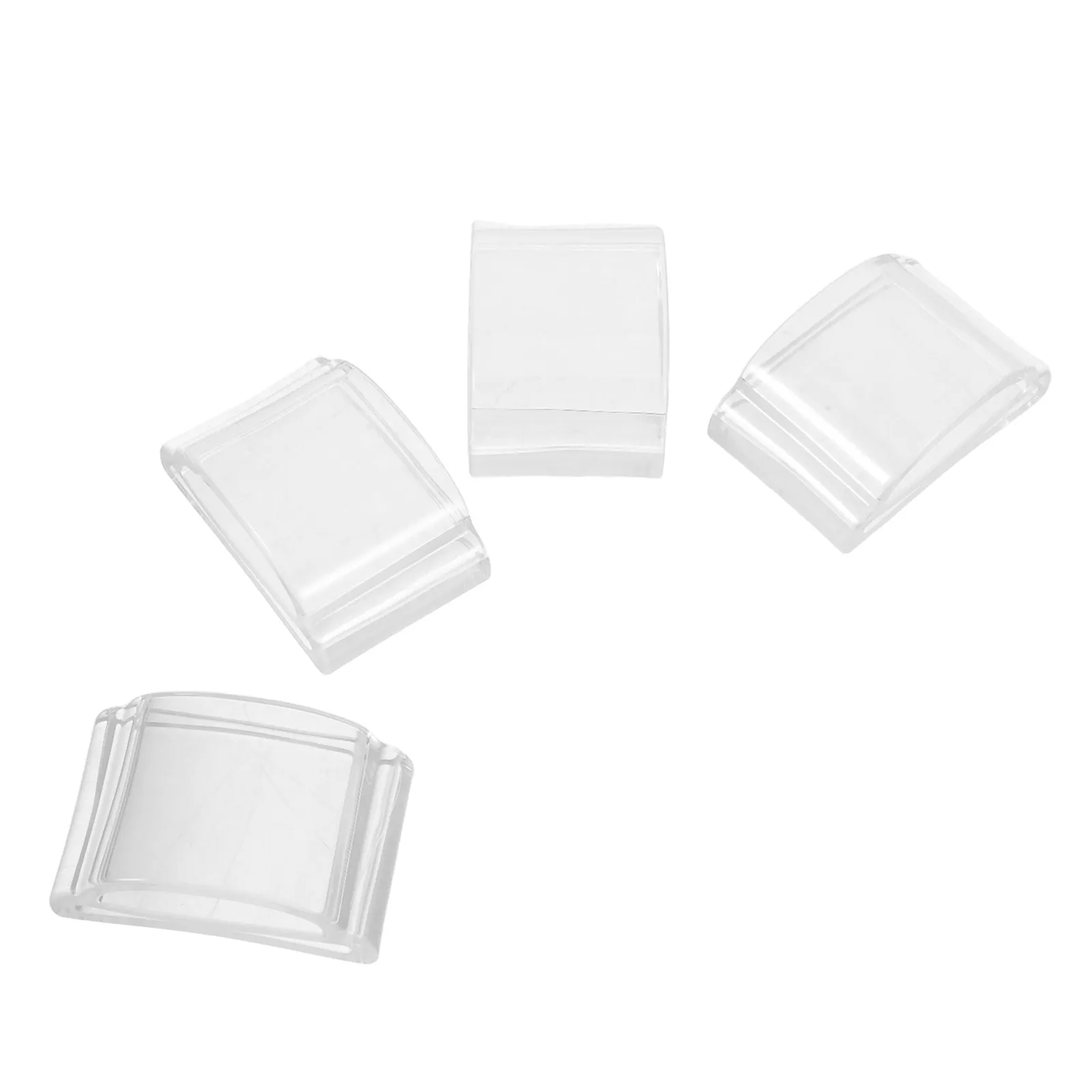 4Pcs Transparent Silicone Door Handle Buffer Pads Self-Adhesive Anti-Collision Soft Crash Cushion Wall Protector for Home Office