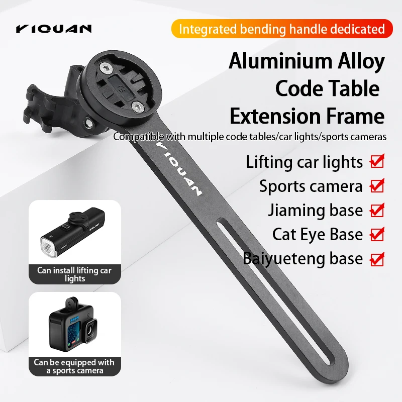 Bicycle Computer Holder Camera Mount Holder MTB Bike Speedometer Mount Holder for Garmin Cateye Bryton