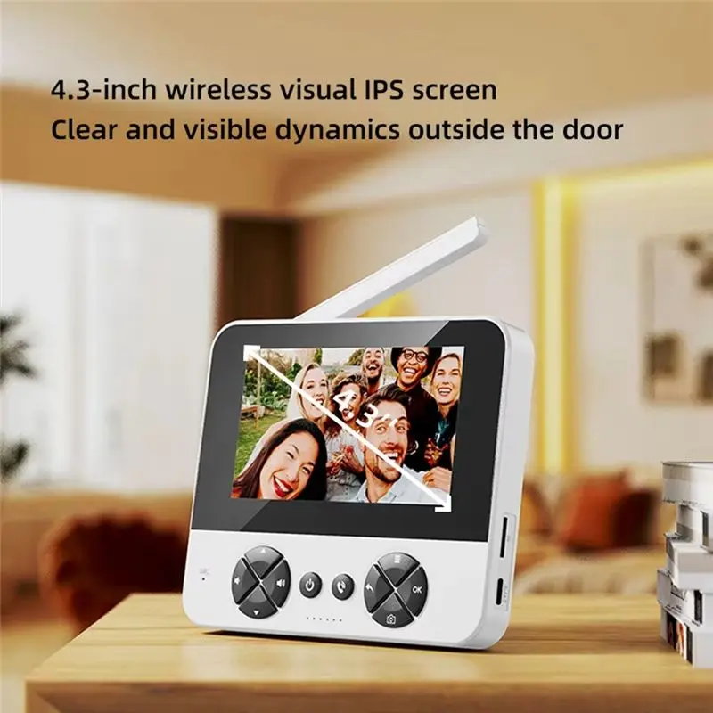New M15 Video Wireless Electronic Doorbell Outdoor Monitoring Video Tape Infrared Night Vision Home Voice Intercom EU-PLUG