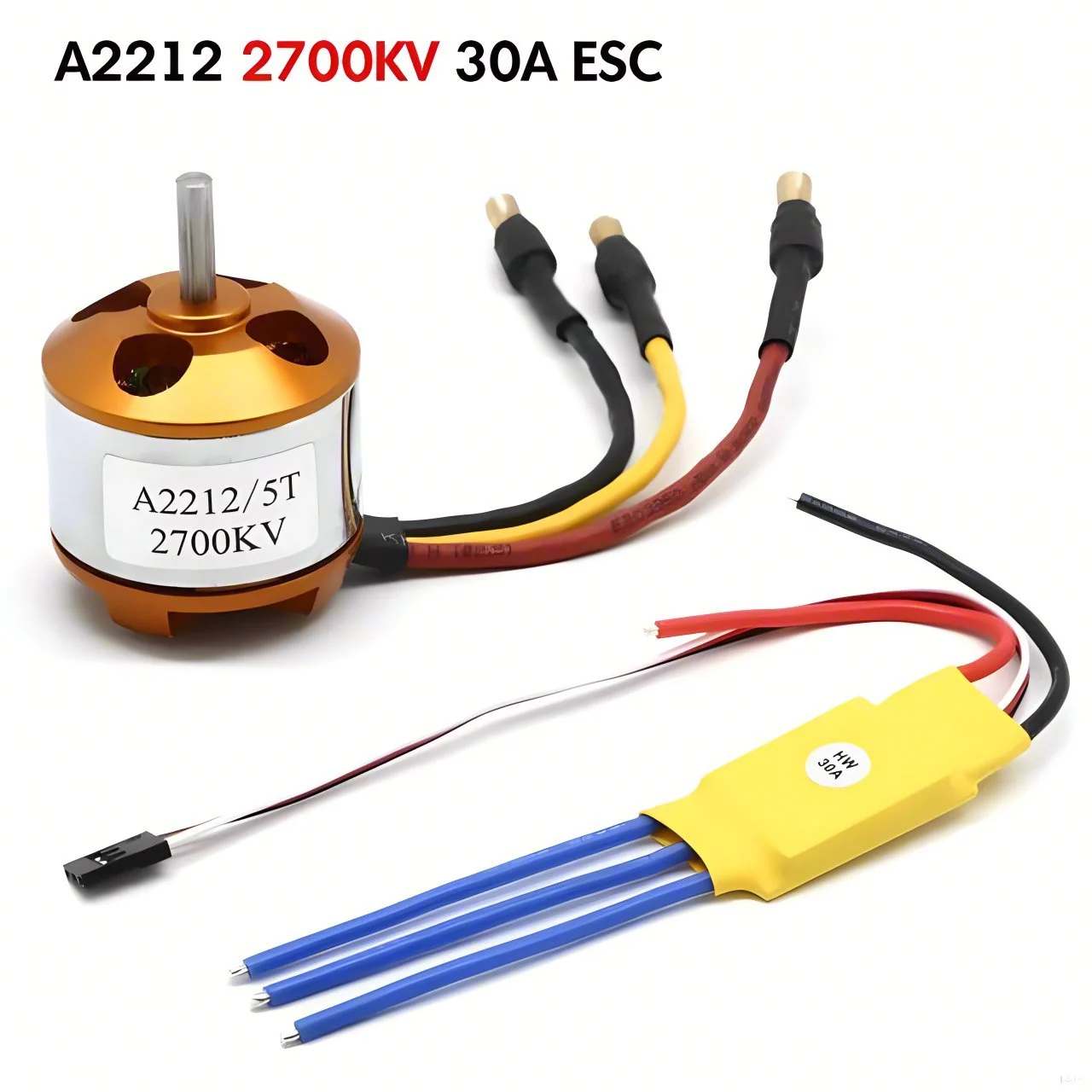 A2212 1000KV 2450KV 2200KV bezszczotkowy silnik 30A ESC Combo dla Quadcopter F450 Quadcopter F550 zdalnie sterowany Hexacopter 4-osiowy Copter