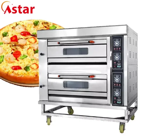 

2 Deck 4 Trays Gas Commercial Oven Baking Oven Industrial Oven for Bread Pizza Cake Commercial Bakery Equipment