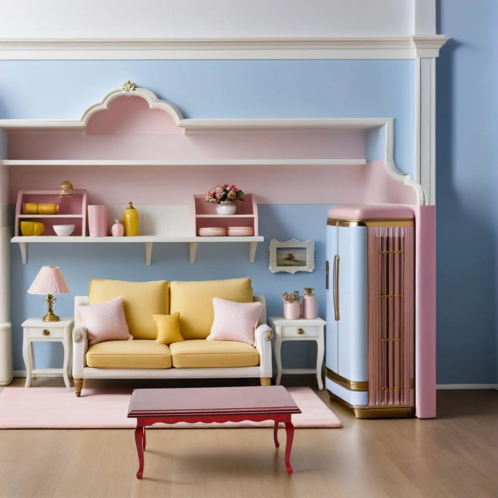 

Набор из 1 миниатюрного стола и 12 стульев в стиле ретро, мебель для кукольного домика в масштабе 1:12, имитационная игрушка