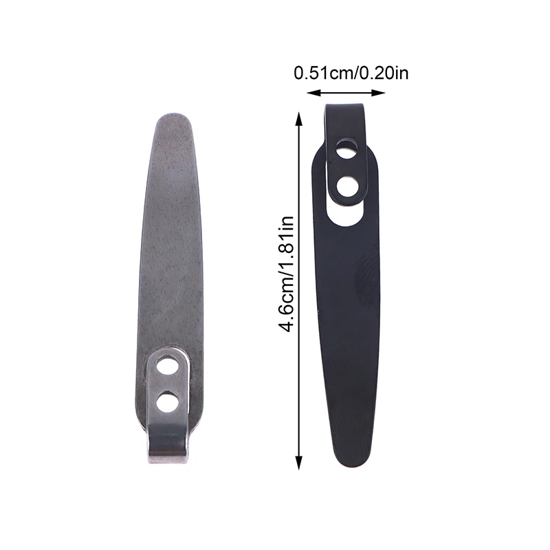 

1pc DIY Folding Knife Clip 420 Stainless Steel Pocket Clips Back Clamps For Folding Knife Pocket Clip With Stainless Steel Screw