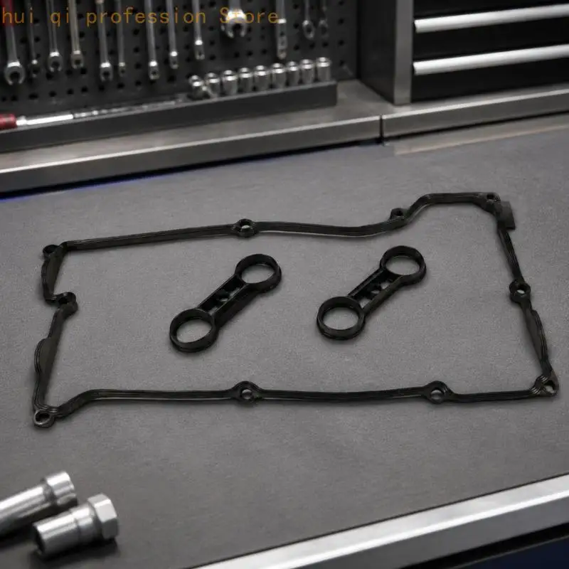 Gummi-Motordeckel-Dichtungssatz für E46 E87 E90, 3-teiliger Satz für Reparaturarbeiten. Verwenden Sie H8WE – Detail 5