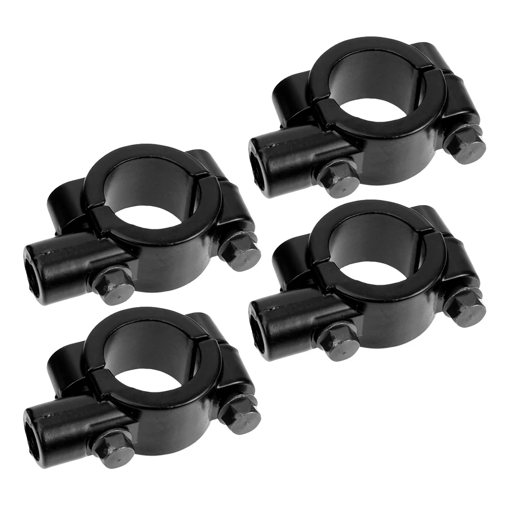 

4 Pcs Rearview Mirror Bracket Motorcycle Mounting H Clamp Bicycle Extension Holder Universal Adapter Fit Various Models