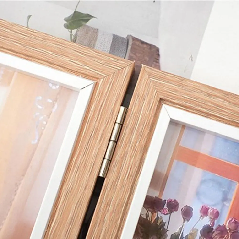 Creative Foldable Hinge Photo Frame Double/Triple Wooden Portrait Picture Frame Rectangular 2/3/4/5 Linked Desktop Album Set