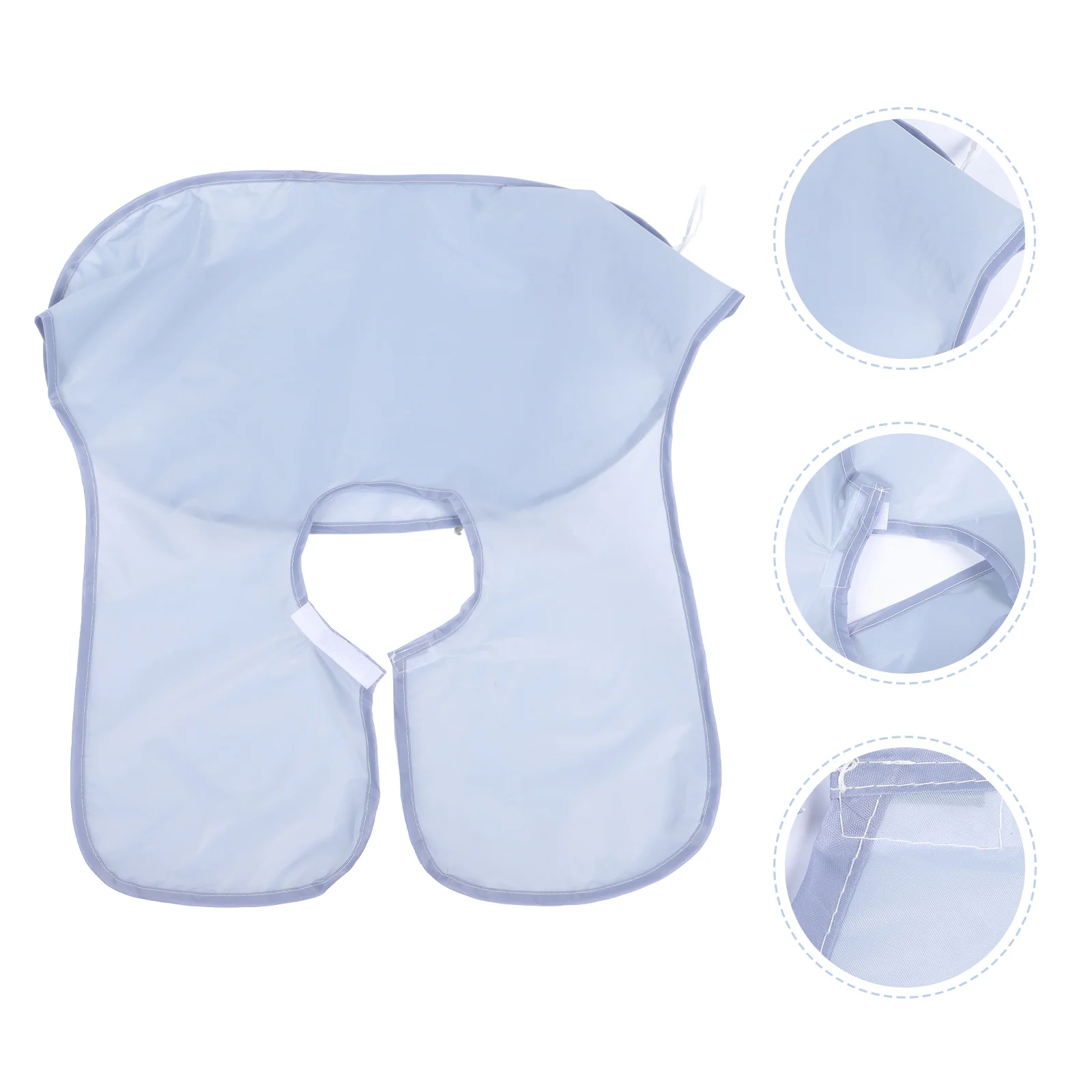 

Shaving Beard Apron Men Hair Catcher Foldable Waterproof Silver Grey Trimming Bib Cutting Use Father Day Gift Polyester