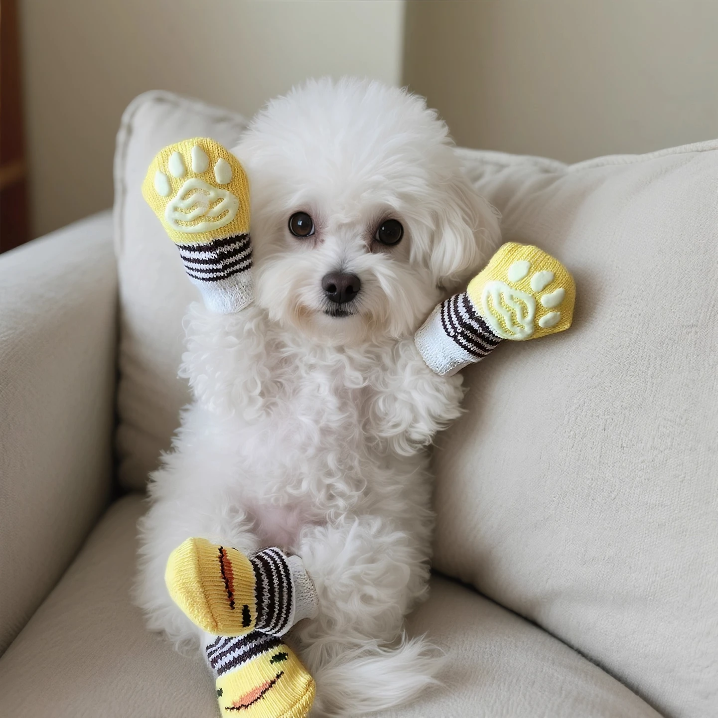 4 paires de chaussettes pour c - Dog Booties Paw Protector avis et prix