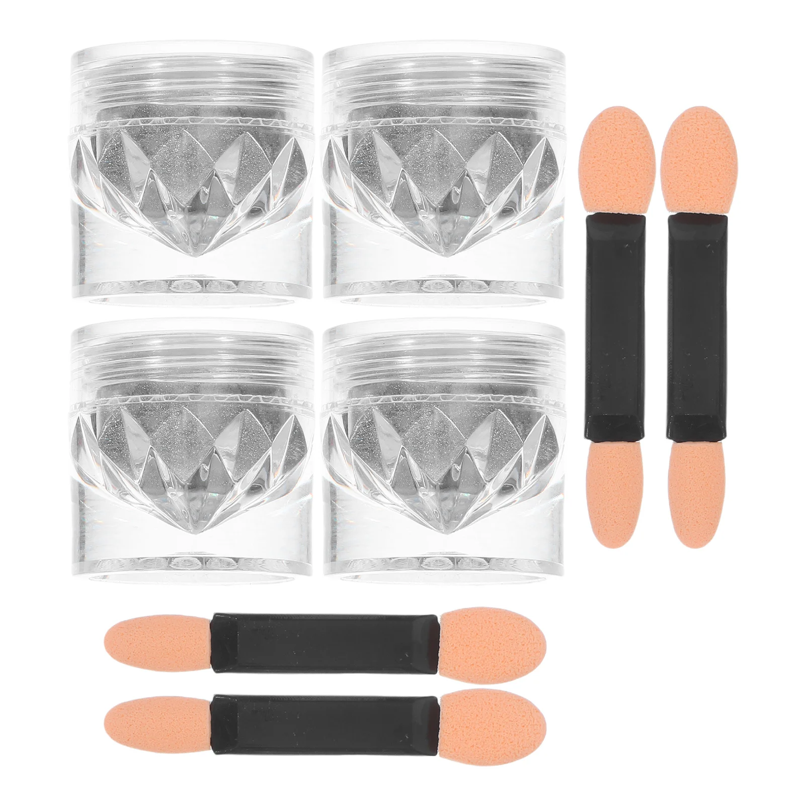 4Sets Cat Eye Nail Art Powder DIY Manicure Polish Salon Spa Long Lasting Gloss Decorations Cat Eye Nail Powder