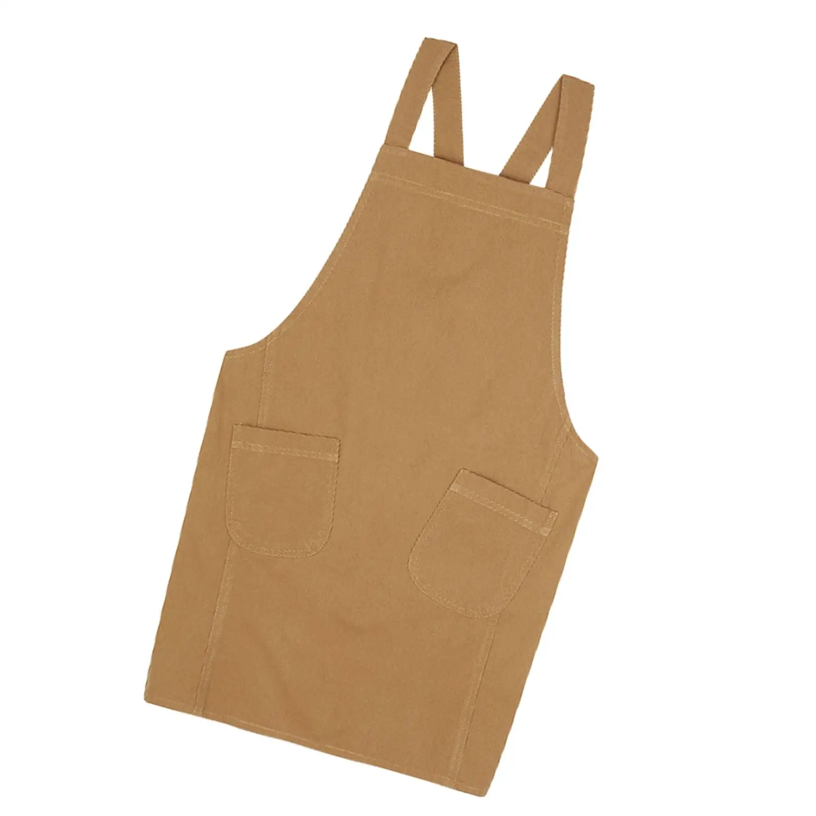 Waterproof Canvas Tall Bib Apron with Pockets for Men Women Kitchen Cooking BBQ Studio Cafe Work Apron for Waiters