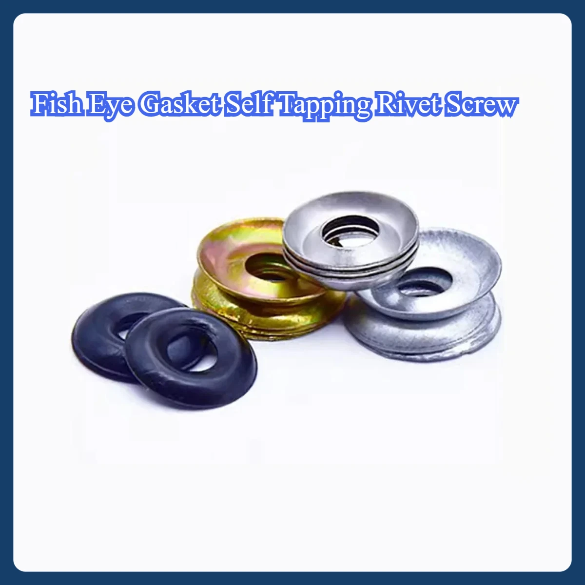 Fish Eye Gasket Self Tapping Rivet Screw Countersunk Hole Hollow Bowl Shaped Decorative Concave Convex Circular Gasket