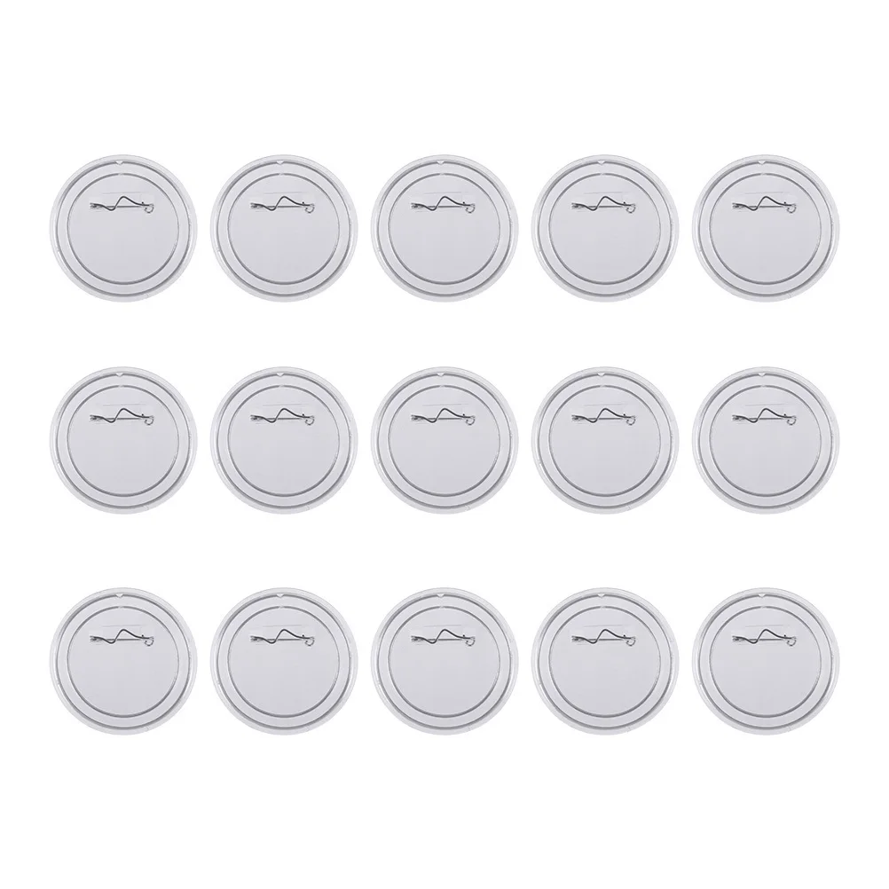 15 st Transparante Broche 6 Cm Pin Badges Diy Naam Badge Plastic Knop Decor Voor Kleding Ambachten Handgemaakte Sieraden Gift Accessoire
