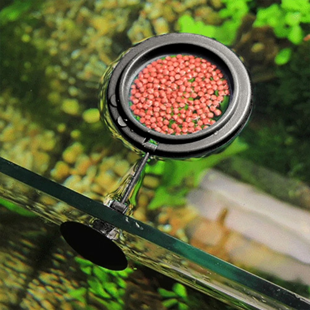 

2Pcs Fish Feeding Circles Reusable Aquarium Accessories Safe Convenient Suction Cup Fixed Position