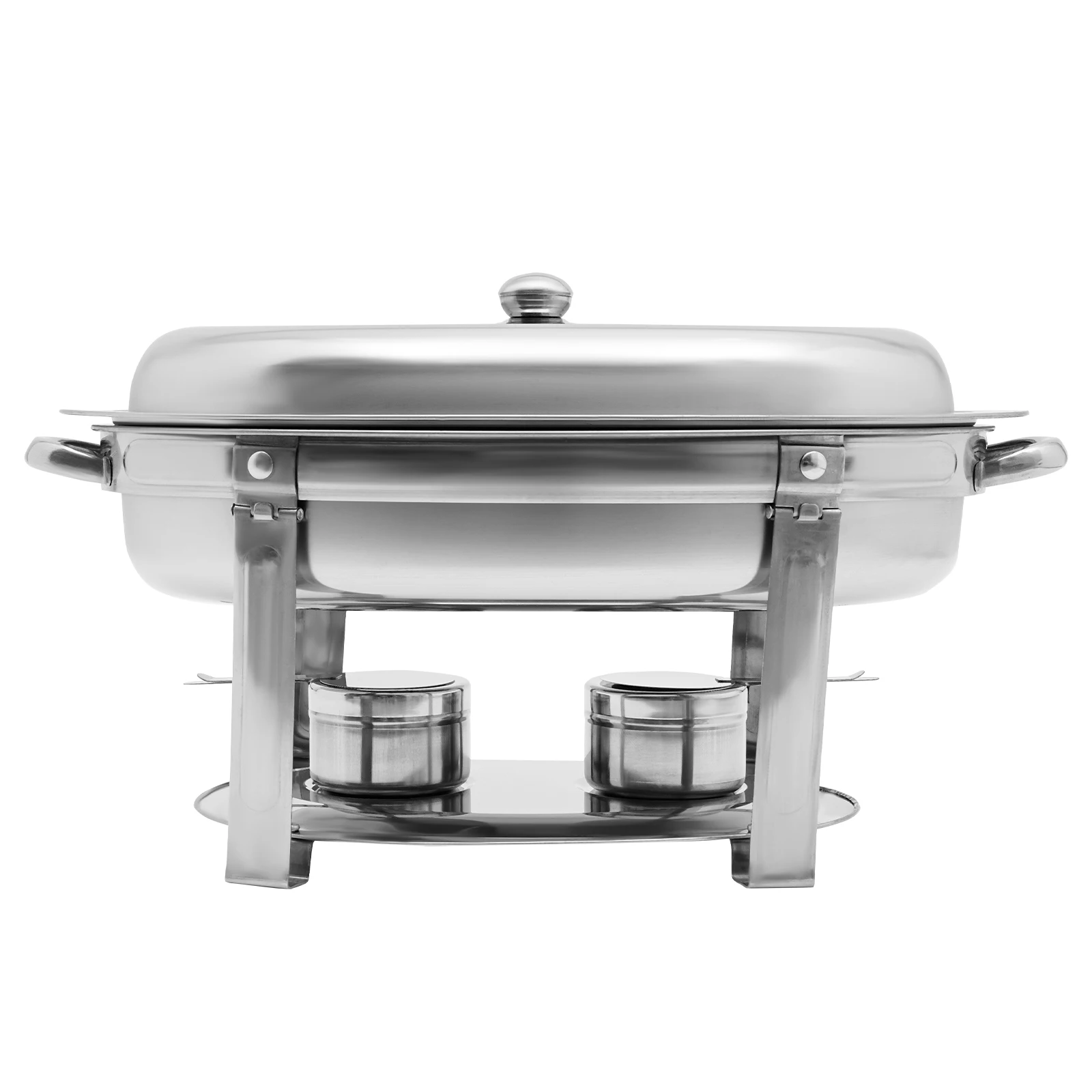 Stainless Steel Food Warmer 8.45Qt Capacity Oval Catering Warmer Server with 2 Fuel Holders Buffet Food Holders