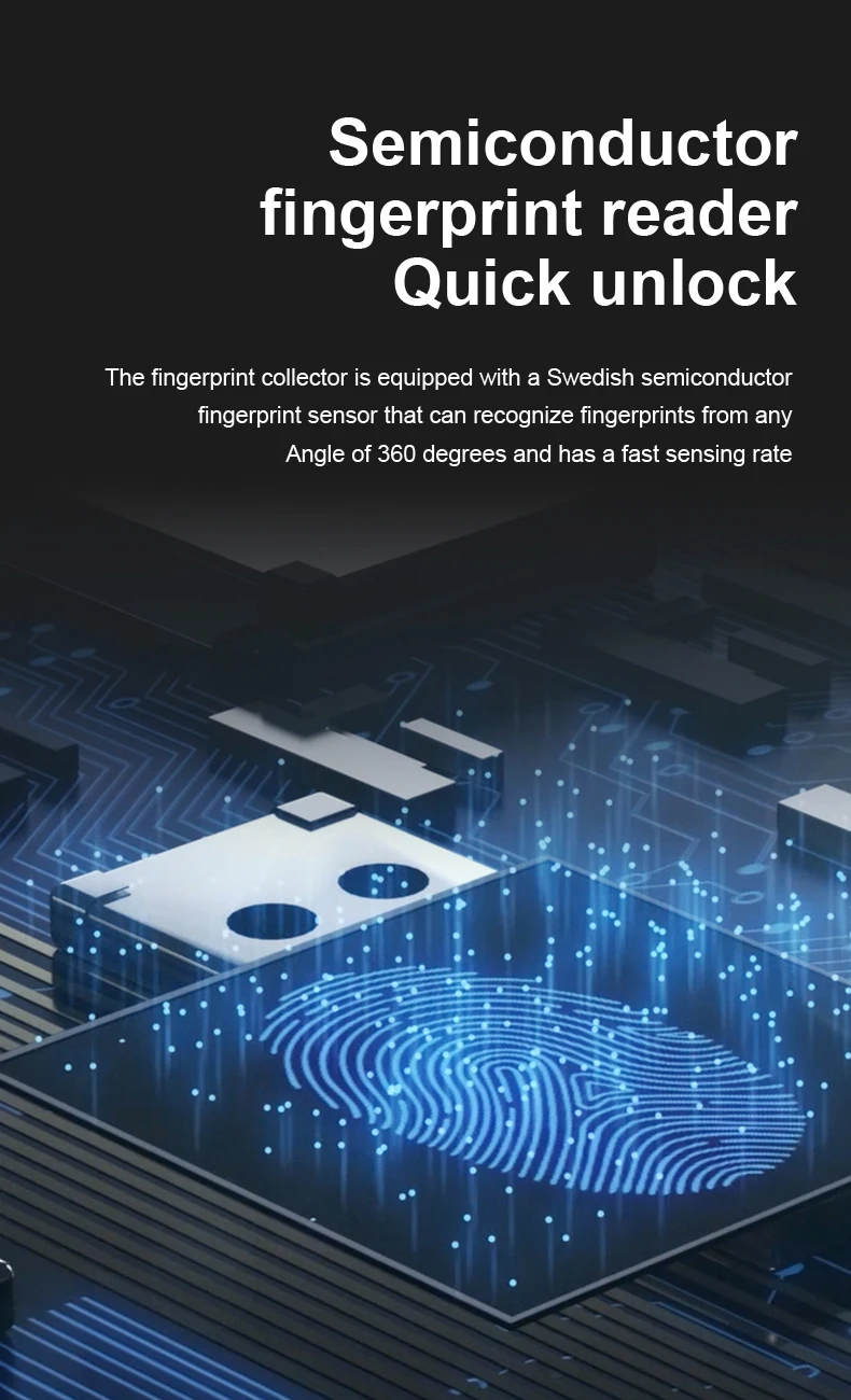 Face Fingerprint Key Virtual Password High Safety Aluminum Alloy Electronic Locks For Wood/Aluminum/Steel Doors