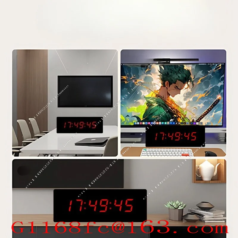 LED Digital Large Screen Electronic Clock Wall Hanging Wall Home Perpetual Calendar Simple Intelligent Clock with Temperature