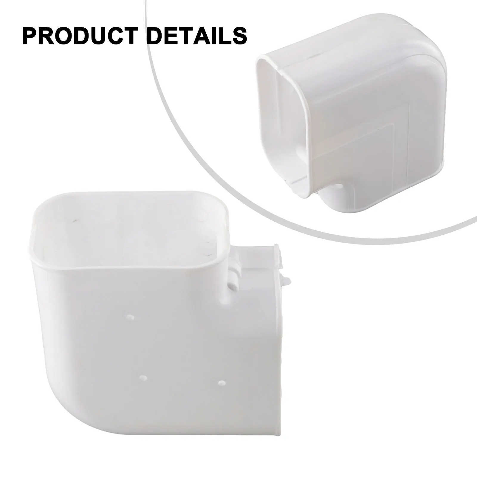 100x65mm White PVC Air Conditioning Pipe Cover Decorative Casing For 3-6P Split System Wall Mount Line Set Hiding Tube Accessory
