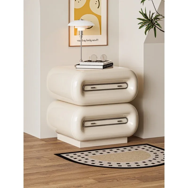 Valley and Cream White Double Bedside Cabinet Household Locker