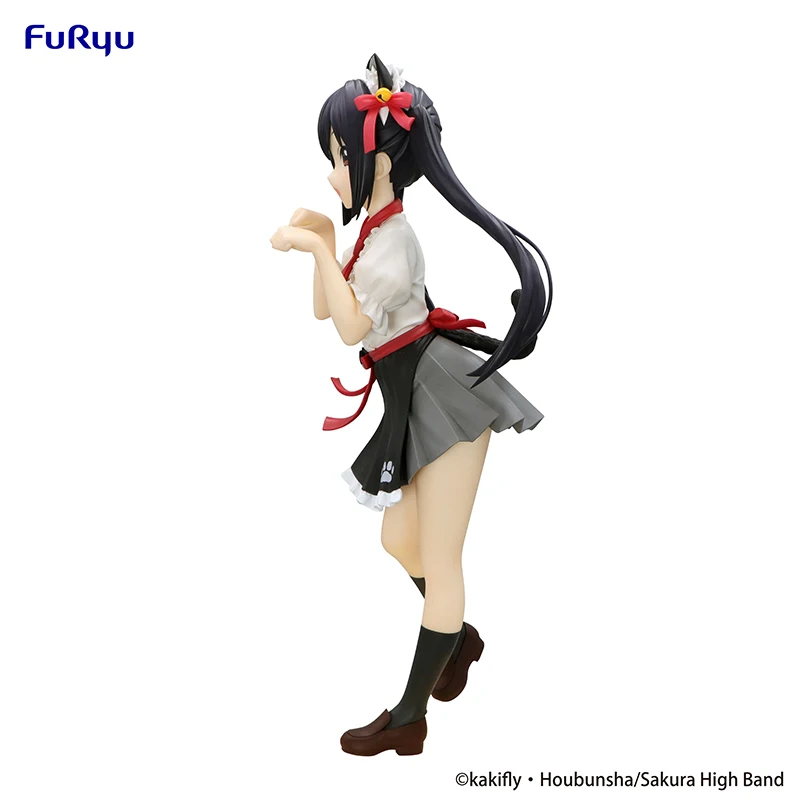 Original FuRyu Trio-Try-iT K-ON Nakano Azusa Hirasawa Yui Cat Ear Ver. PVC 22/21CM Anime Action Figures Model Collection Toy