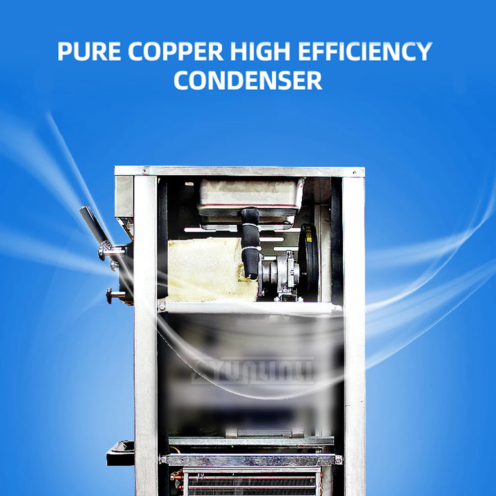 ماكينة آيس كريم ناعم القوام صيفية جديدة للتنظيف التلقائي بالكامل ماكينا دي سورفيت كاسيرا